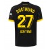 Borussia Dortmund Karim Adeyemi #27 Kopio Vieras Pelipaita 2023-24 Lyhyet Hihat